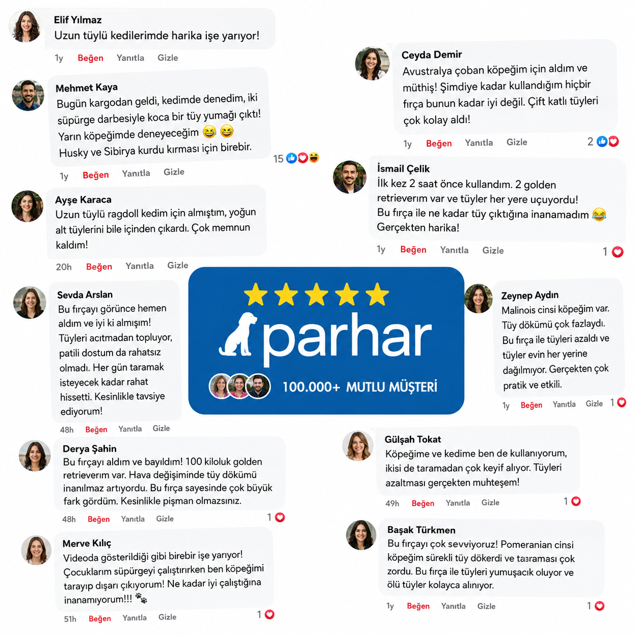 Parhar® Profesyonel Bakım Tarağı