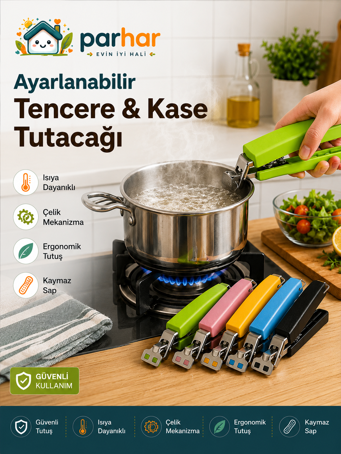 Parhar® Çok Amaçlı Tutacak